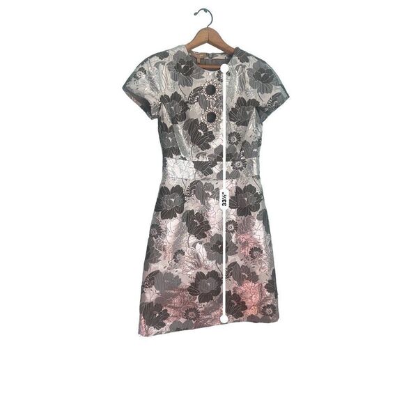 NWD Michael Kors Italy Collection floral print jeweled Dress size 2 - Picture 13 of 16